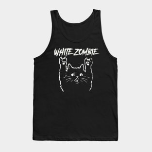 white zombie and the cat Tank Top